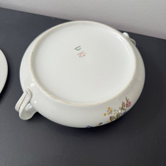 Haviland France ROSARIO Vintage Vegetable Serving Dish Gold Trim Floral China - Picture 6 of 12